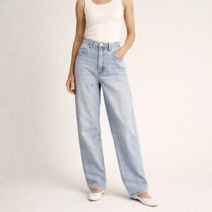 BDG Urban Outfitters High Rise Baggy Jeans Light Wash Size 26